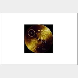 Voyager spacecraft plaque (R262/0086) Posters and Art